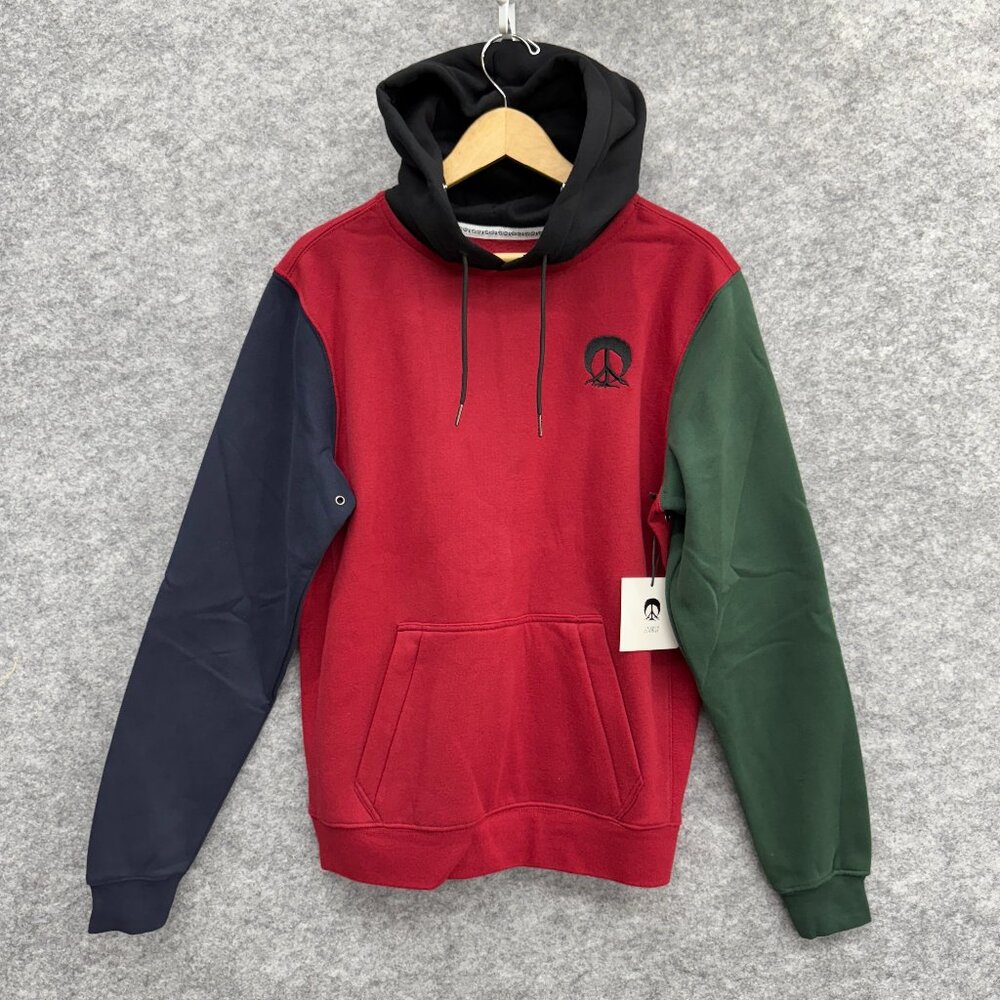 Gnarly Men's Color Block Hoodie Sweater, Size Small, NEW